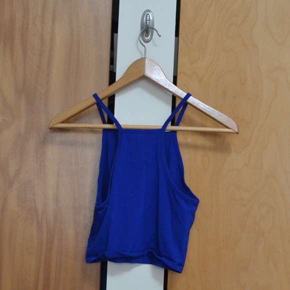Blue Halter Crop Top | 2 for $10 Bundle Item - Picture 2 of 3